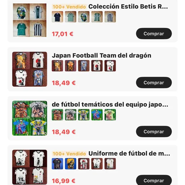 Camiseta fútbol Japón