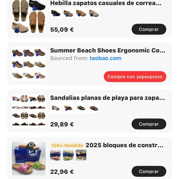 Zueco y sandalia Birkenstock