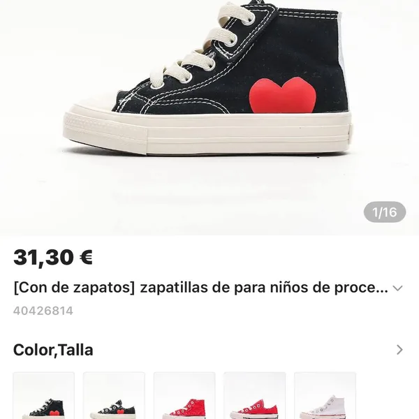 Converse niños