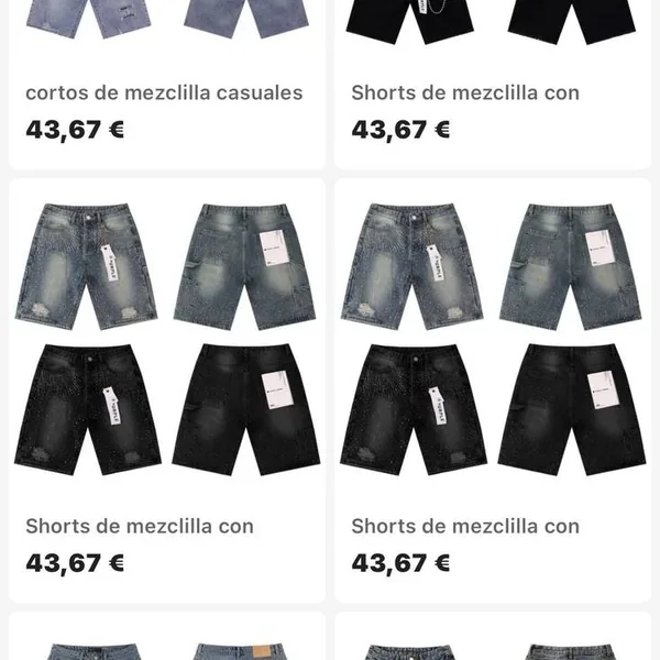 Pantalón corto vaquero Purple