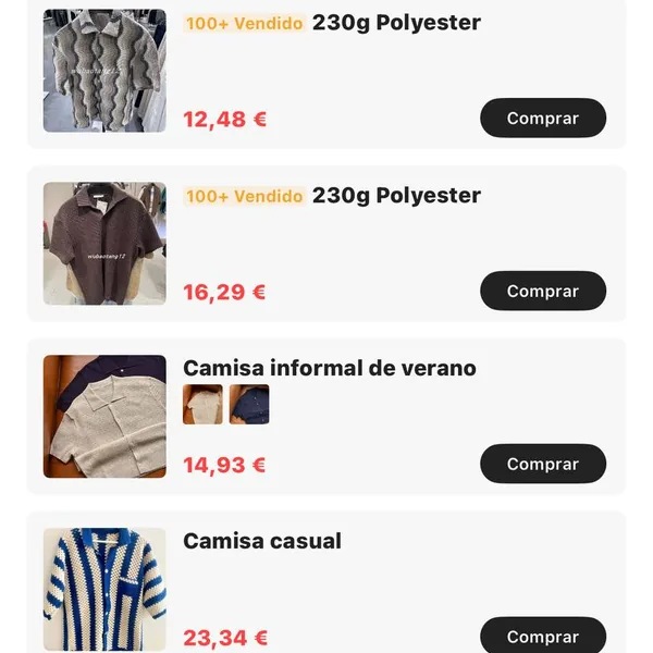 Camiseta punto hombre