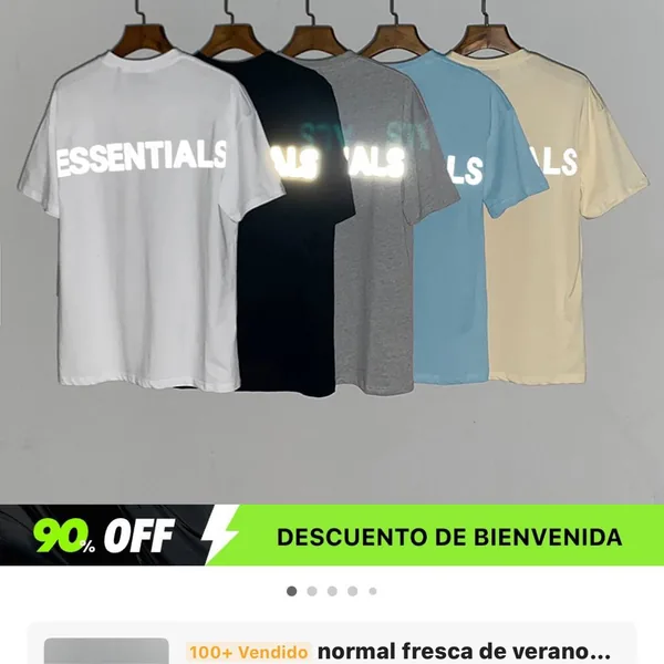 Camiseta Essentials reflectante
