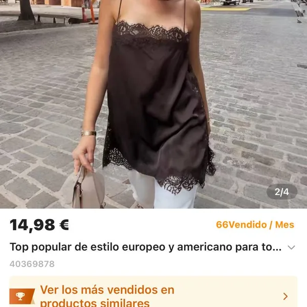 Camiseta tirantes Zara