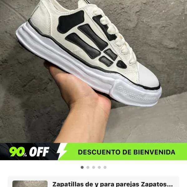 Zapatillas Maison Mihara skeleton