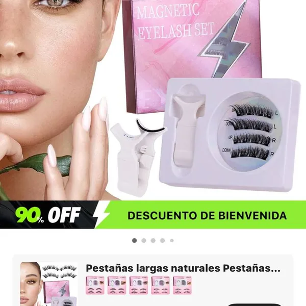 Pestañas magnéticas