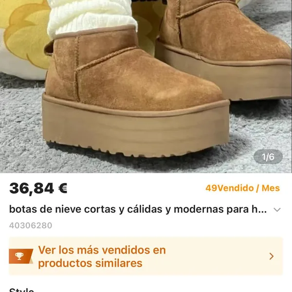Ugg doble plataforma
