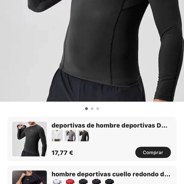 Camiseta deporte