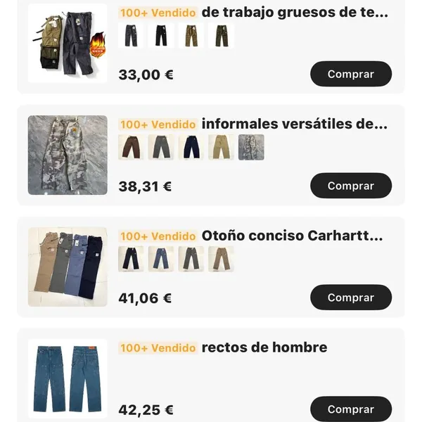 Pantalones Carhartt