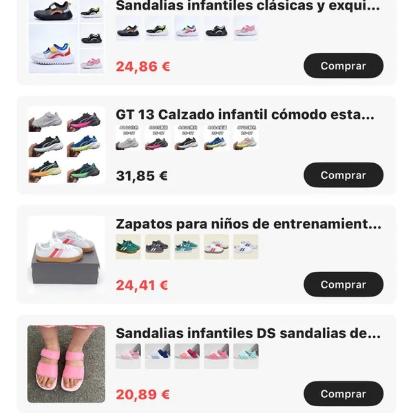 Zapatillas niños