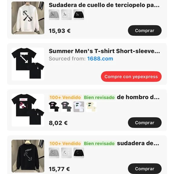 Camiseta y sudadera Off White