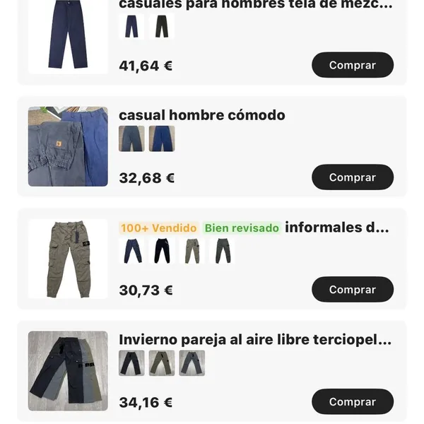 Pantalones hombre