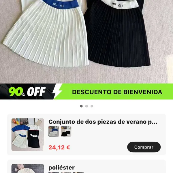 Conjunto Miu Miu falda